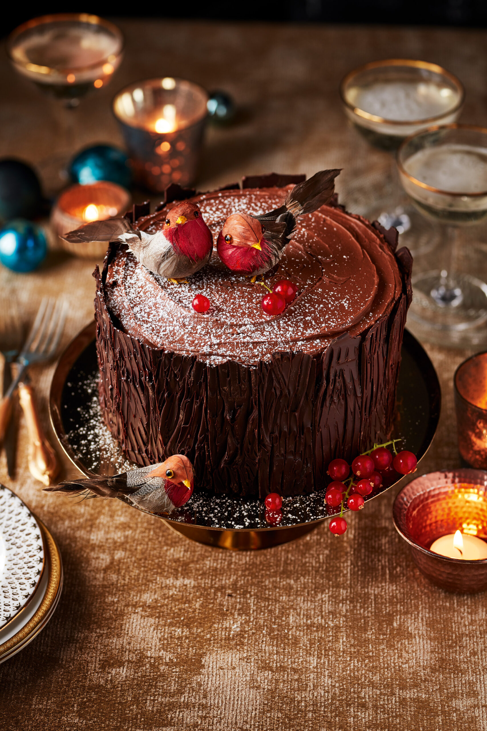 Christmas Log Cake Living Plantfully